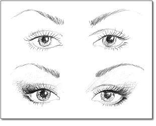 При близко посаженных глазах. 01 При близко посаженных глазах. 01