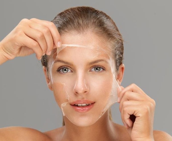 Пилинг лица маской-пленкой. Пилинг лица маской-пленкой.