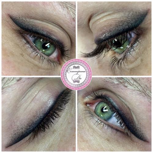 Smokey - стрелки - моя авторская техника перманентного макияжа век. 09