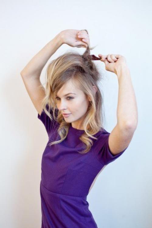 Мастер-класс: пышная прическа в стиле 60-х годов. 02