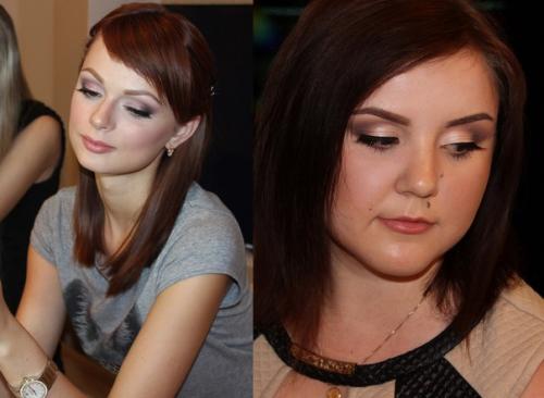 Сегодня с девочками на курсе Сам Себе Визажист выполняли дневной макияж переходящий в вечерний! 03