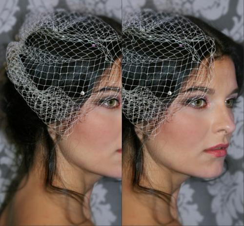 Моя любимая вуалька со Swarovski by Alenaaler и сумасшедший коралловый пигмент. 02