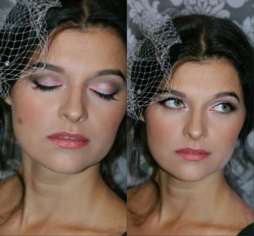 Моя любимая вуалька со Swarovski by Alenaaler и сумасшедший коралловый пигмент. 01