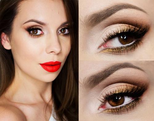 Красивый макияж для карих глаз. 04