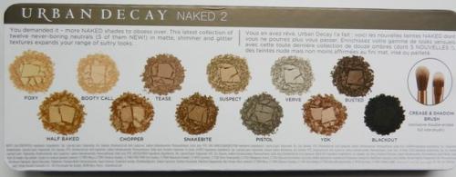 Палитра теней для глаз Naked 2. 02