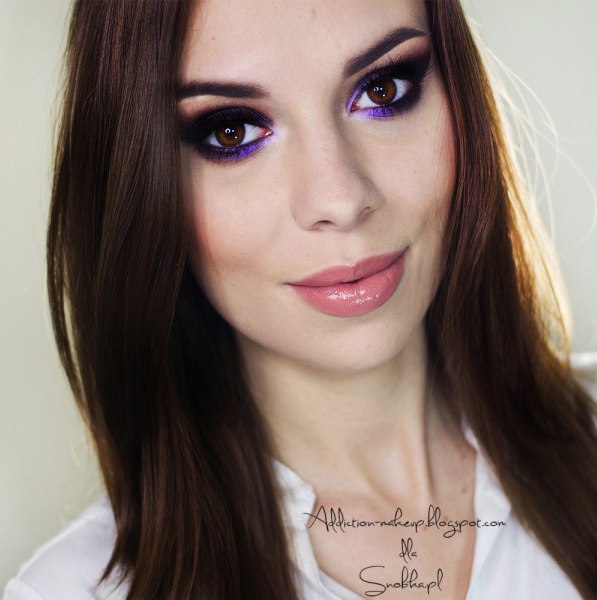 Макияж «Фиолетовые смоки айс» (фотоурок). 09