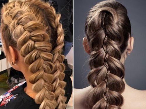 Французская (вывернутая) коса. 01 Французская (вывернутая) коса. 01