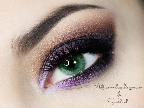 Макияж «Фиолетовые смоки айс» (фотоурок). 01