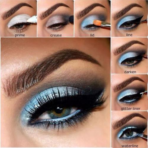 Как применять голубые тени в современном макияже. 07 Как применять голубые тени в современном макияже. 07