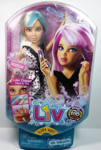 Сегодня нашла в местном магазине Софи Время Красоты (спа: макияж, маникюр и пряди волос меняют цвет на очень насыщенный при холодной температуре). 05