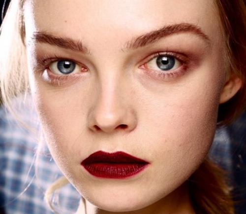 Макияж в бордовых тонах. 02