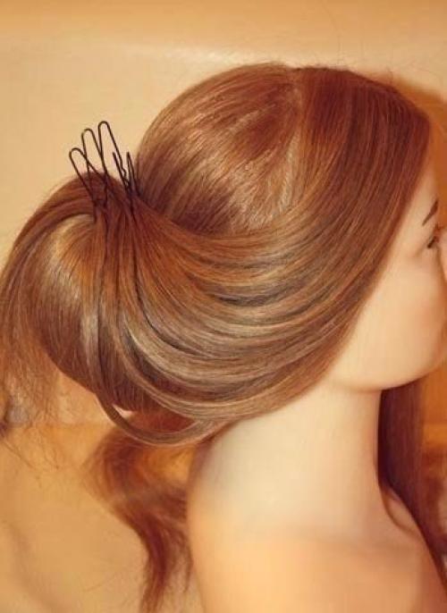 Вечерняя прическа своими руками: 06