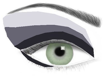 Горизонтальная техника яркого макияжа. 01