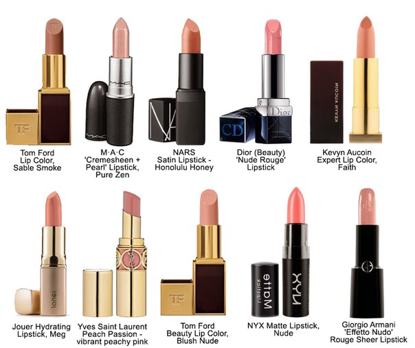 Яркая помада Nude. 04