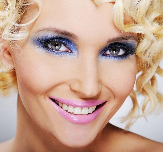 Макияж на новый год 2015 - глаза, губы, тон лица. 02