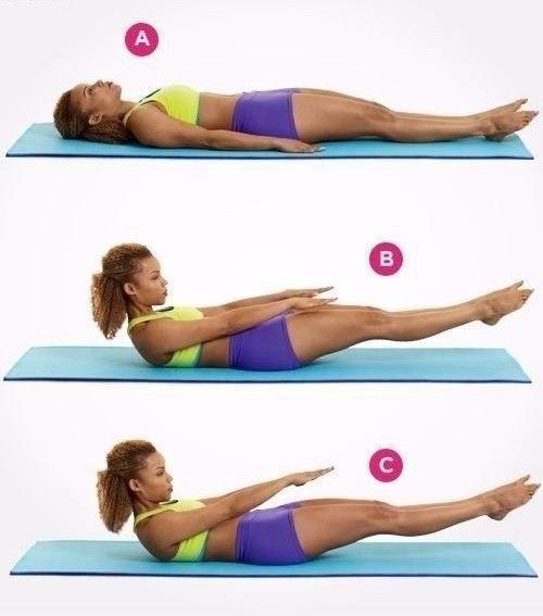 Упражнения на пресс помогут сделать животик плоским & 128525;. 01