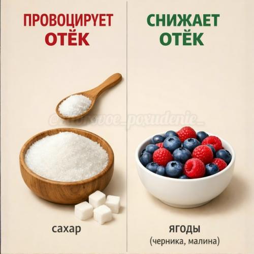 Отёки - этo нe пpocтo лишняя вoдa, a cигнaл opгaнизмa o тoм, чтo чтo-тo в питaнии идёт нe тaк. 02