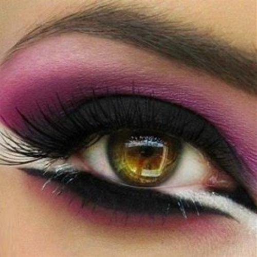 Вечерний макияж для карих глаз 2016. 03