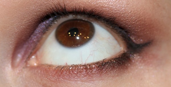 Макияж глаз в коричнево - фиолетовых оттенках - пошаговое фото. 06