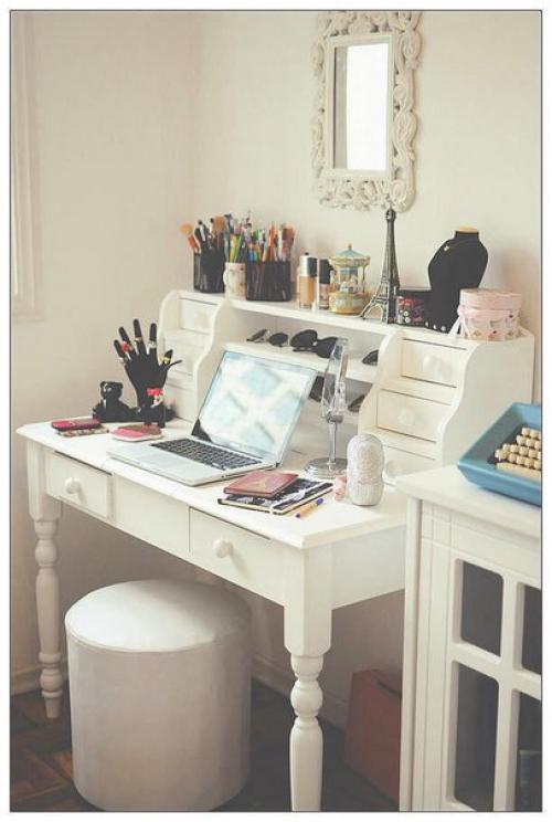 Дамское счастье: как обустроить туалетный столик мечты? 08