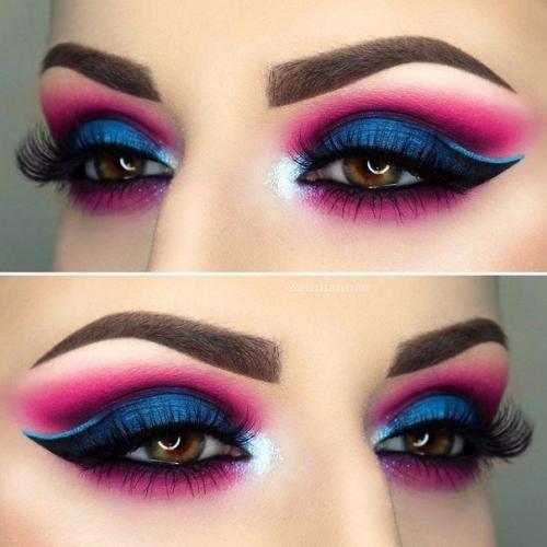 Идеи роскошного вечернего фешн - макияжа для любого цвета глаз. 04