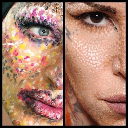 Настоящая живопись!  Новая техника нанесения макияжа от Тату - мастера. 05