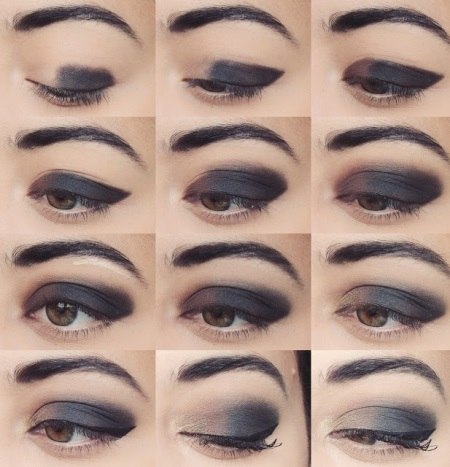 Фото-уроки макияжа для карих глаз. 02