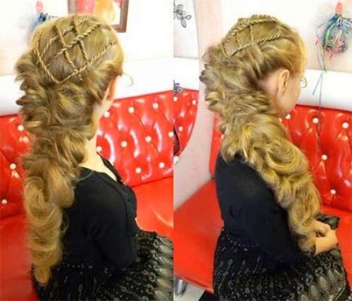 Пушистая прическа на праздник. 06 Пушистая прическа на праздник. 06