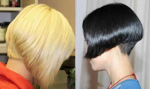 Боб - грибок на ножке отличается ультракоротким затылком и удлиненными передними прядями. 02