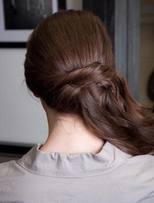 Фото - урок низкая прическа на бок. 07 Фото - урок низкая прическа на бок. 07