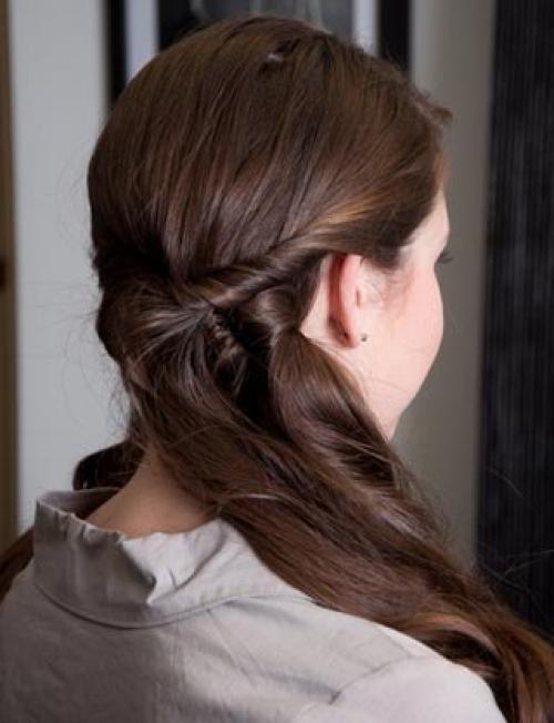 Фото - урок низкая прическа на бок. 03 Фото - урок низкая прическа на бок. 03