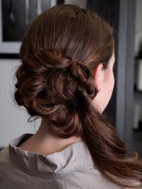 Фото - урок низкая прическа на бок. 08 Фото - урок низкая прическа на бок. 08