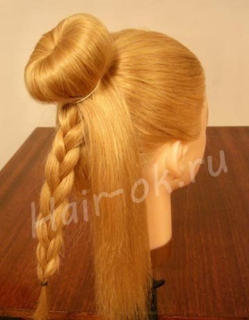 Урок шикарной вечерней прически. 03