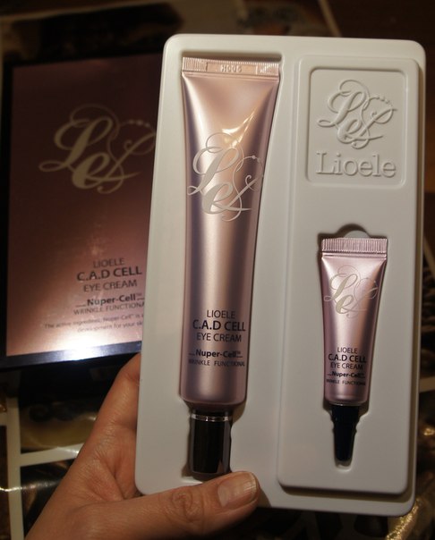 Lioele, C. A. D Cell Eye Cream, новая цена 780 руб (в красивой упаковке, в большом наборе ледовая миниатюра 5 мл). 01
