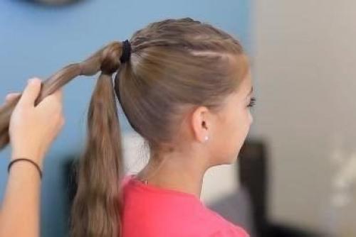 Оригинальная коса: перевернутые сердечки. 02