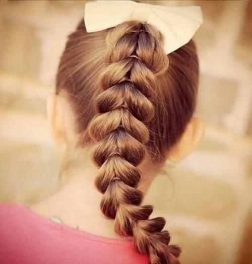 Оригинальная коса: перевернутые сердечки. 04