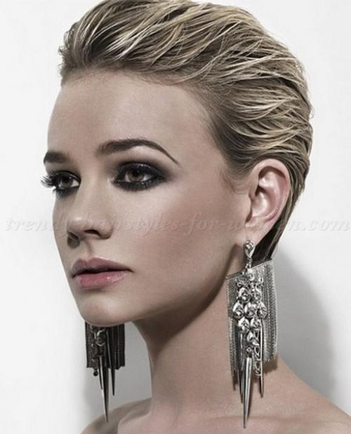 Стрижка пикси.  В переводе с английского, Pixie - фея или эльф. 09