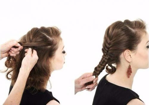 Урок прически c собранными волосами! 06