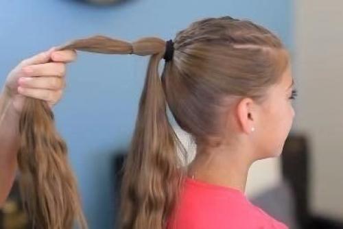 Оригинальная коса: перевернутые сердечки. 01