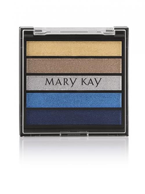 Синие тени в макияже. 04