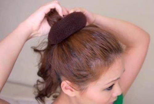 Как сделать красивую высокую прическу! 02