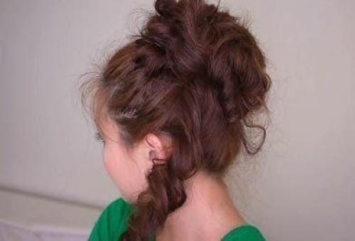 Как сделать красивую высокую прическу! 06