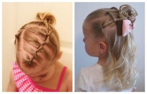 Самый простой и быстрый вариант детской прически для детского сада - французская коса. 01 Самый простой и быстрый вариант детской прически для детского сада - французская коса. 01