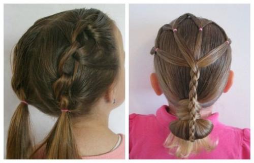 Самый простой и быстрый вариант детской прически для детского сада - французская коса. 03 Самый простой и быстрый вариант детской прически для детского сада - французская коса. 03