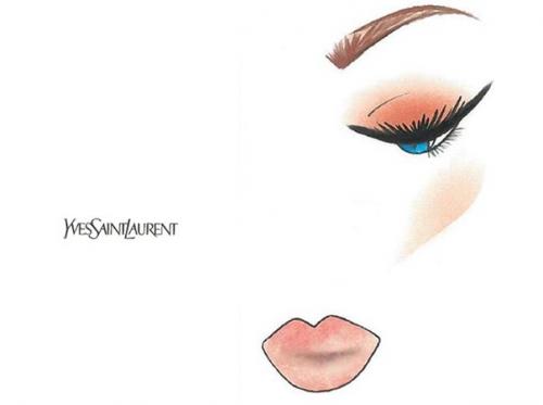 Праздничный макияж по цвету глаз от визажиста YSL. 01