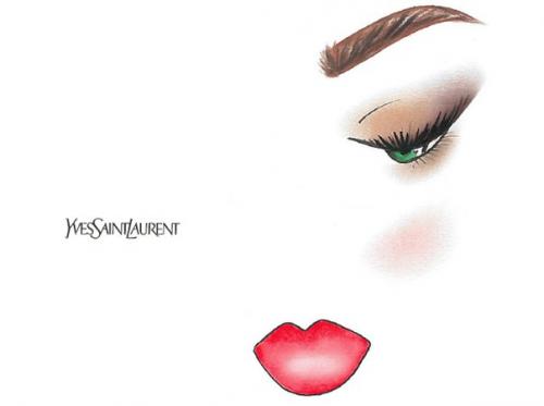 Праздничный макияж по цвету глаз от визажиста YSL. 02