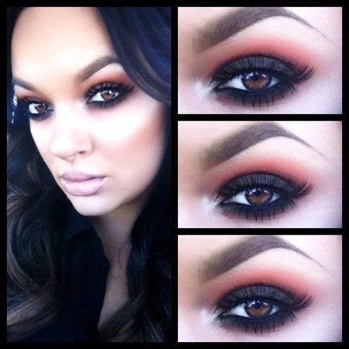 Основные правила макияжа для карих глаз. 04