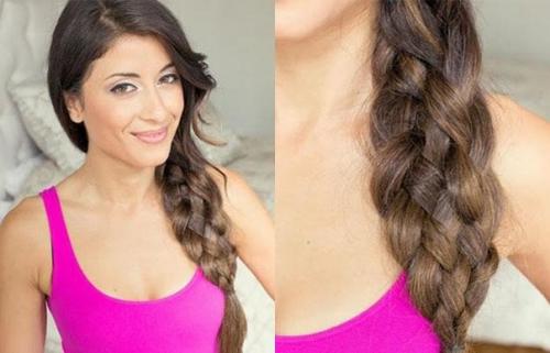 Плетение косы из 6 прядей. 03