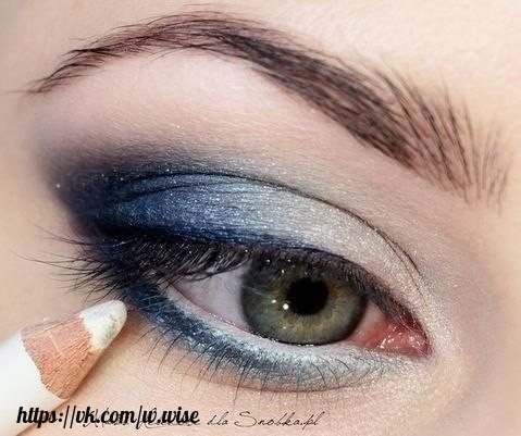 Фото-урок макияжа глаз Благородный синий. 07
