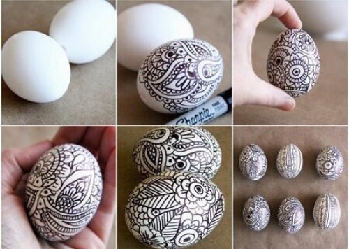 Мы красим яйца на пасху - 15 способов. 01